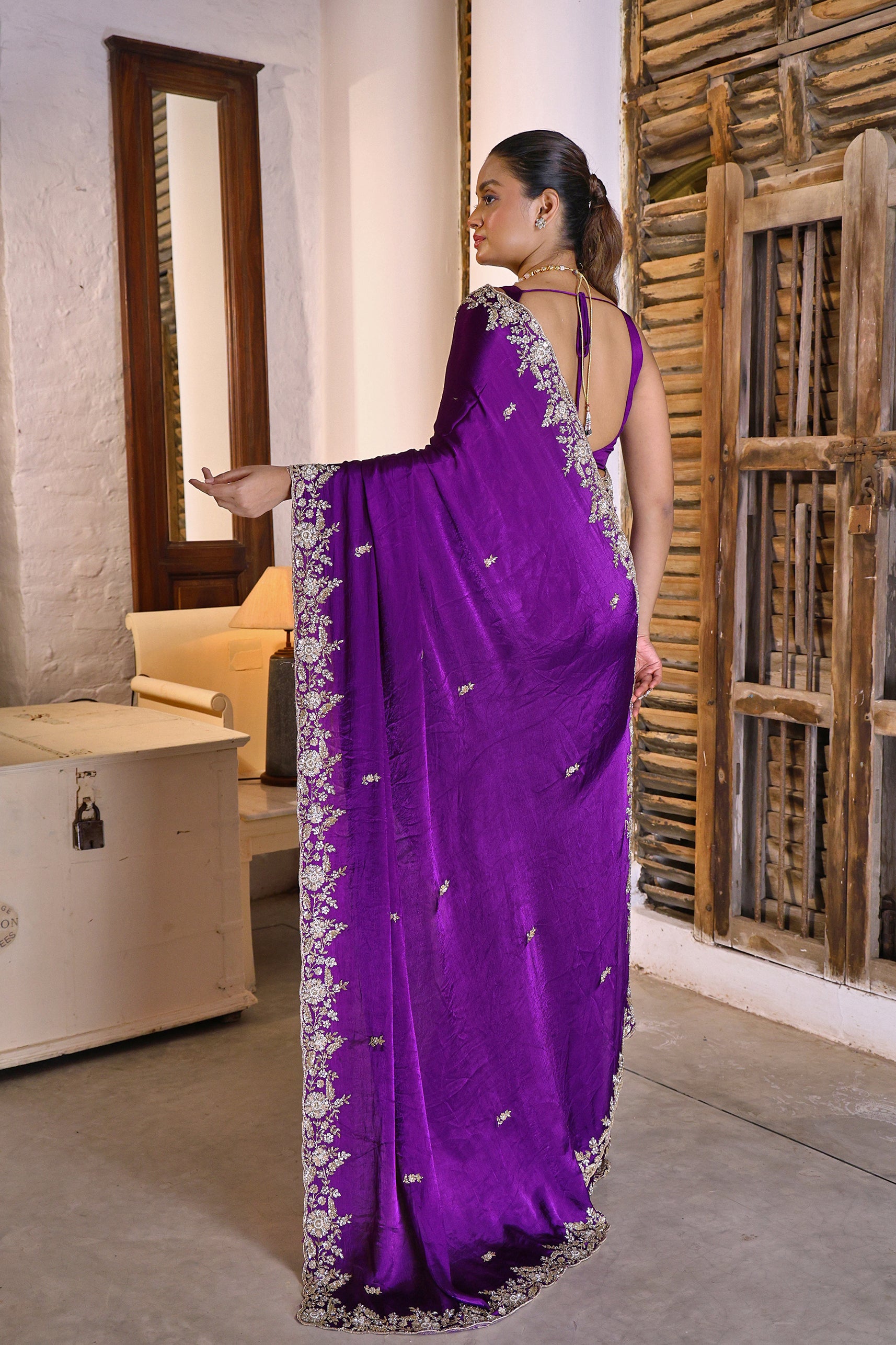 Satin Zardosi Work